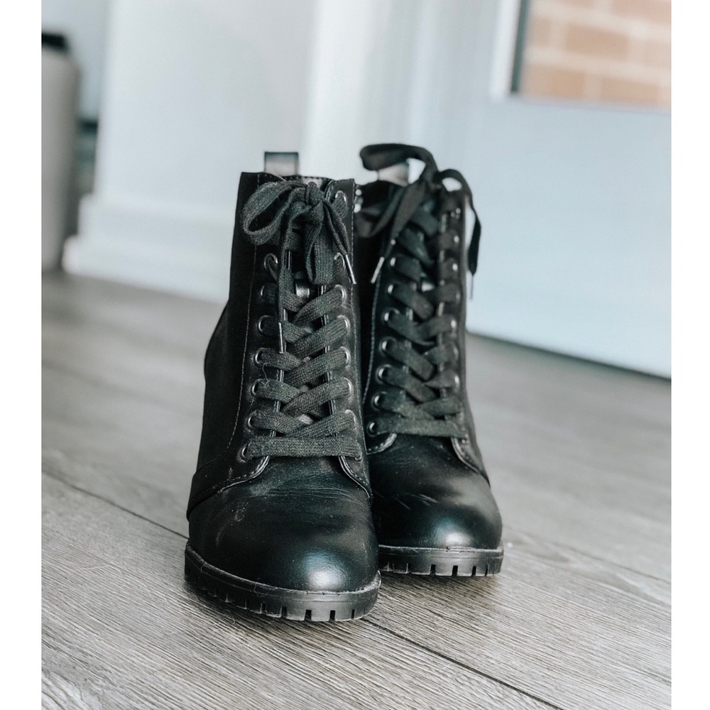 Combat Boots w/ Heel